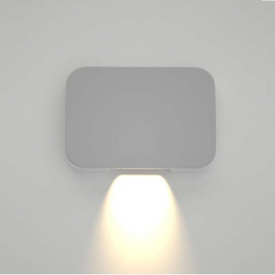 Φωτιστικό Επίτοιχο LED 1W 230V 60lm 3000Κ Θερμό Φως Polycarbonate Γκρι IP65 Silver